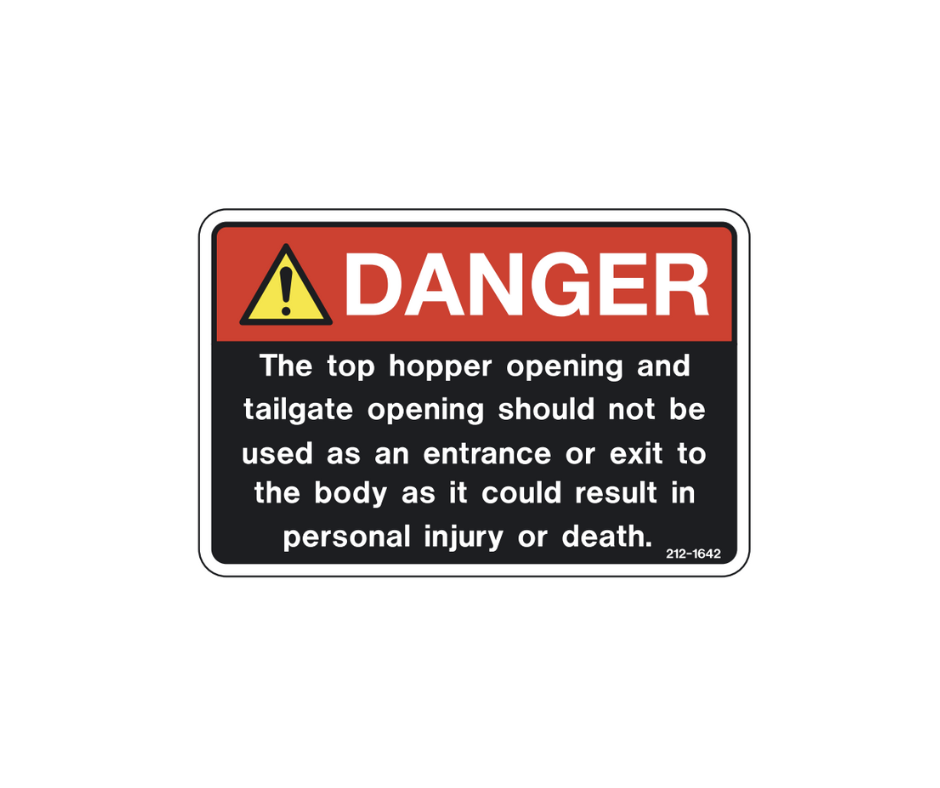 Danger - Hopper Decal