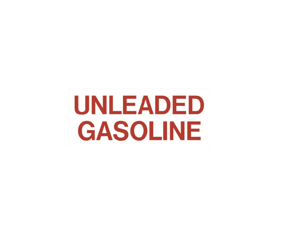 Decal - Unleaded Gasoline