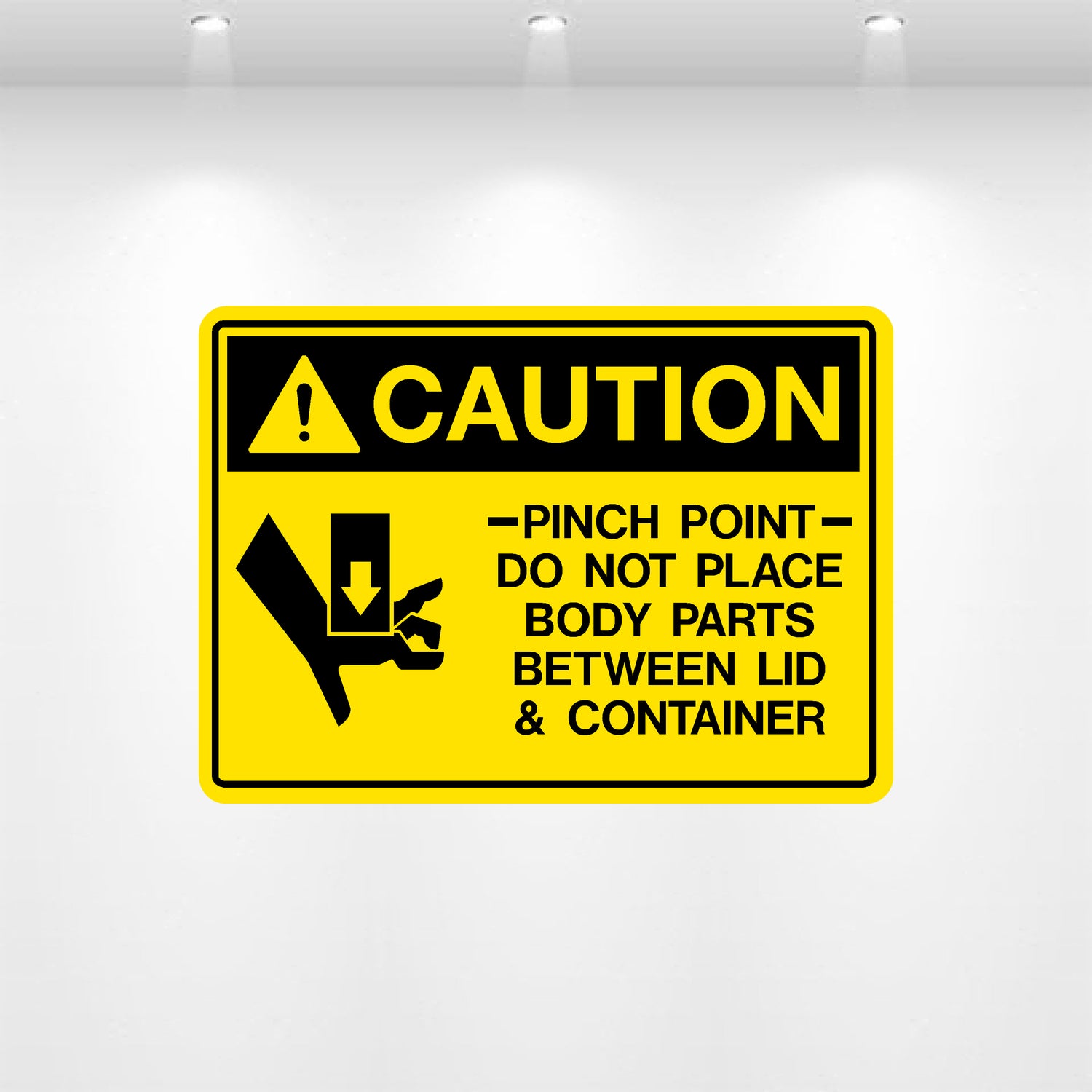 Decal - Caution Pinch Point