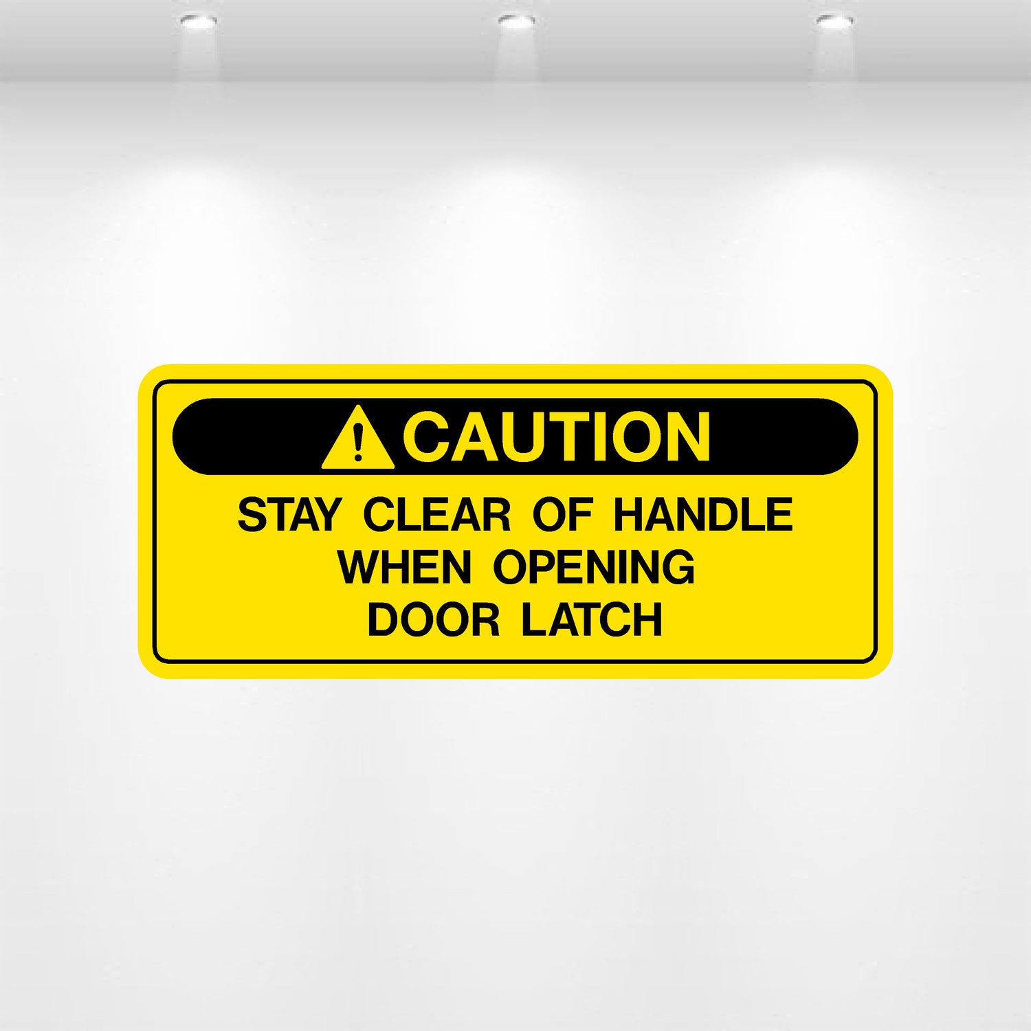 Decal - Caution Stand Clear of Handle