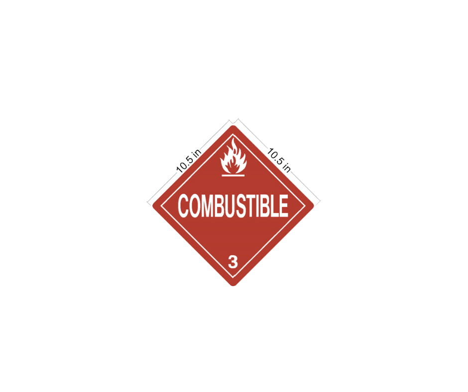 Decal - Danger, Combustible