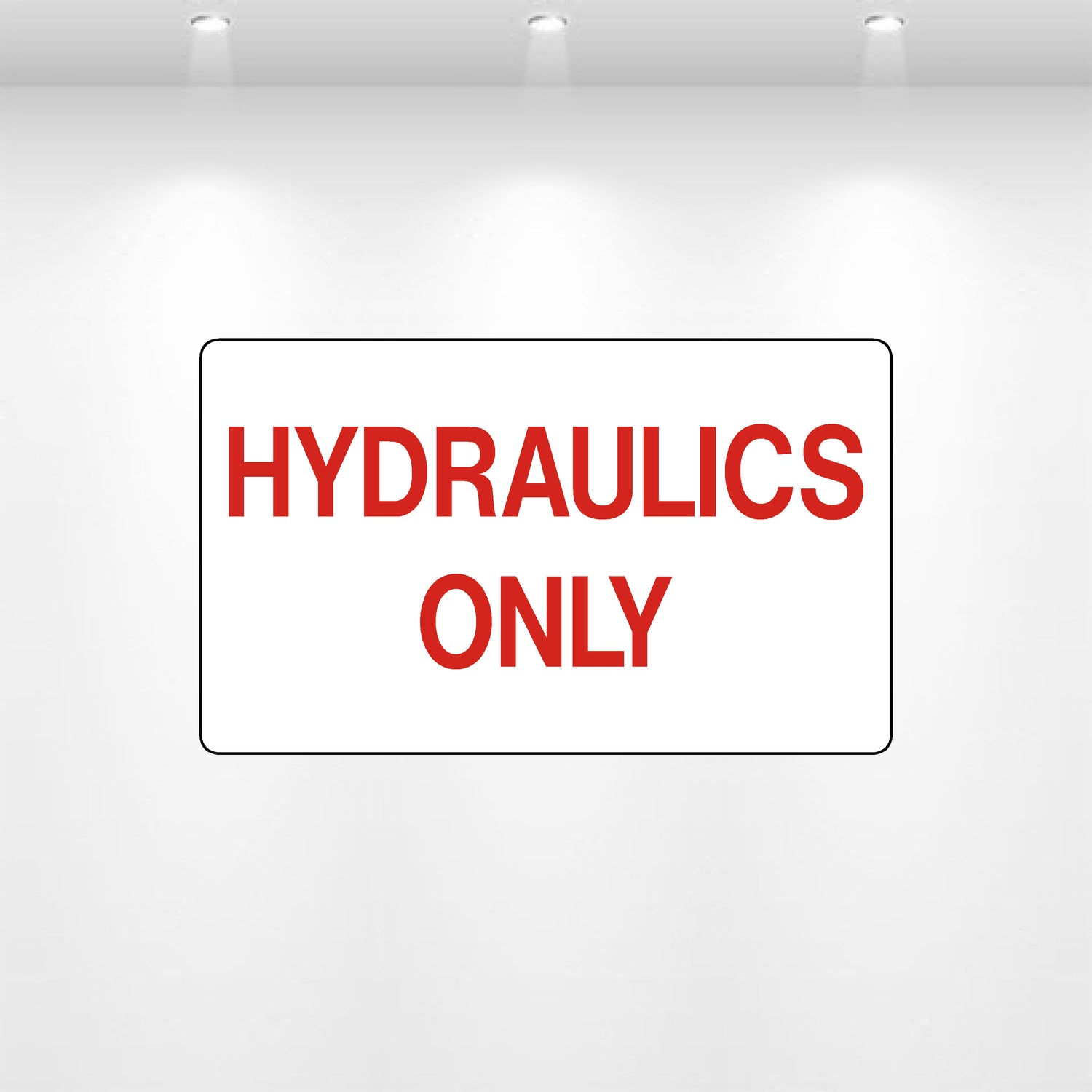 Decal - Hydraulics Only