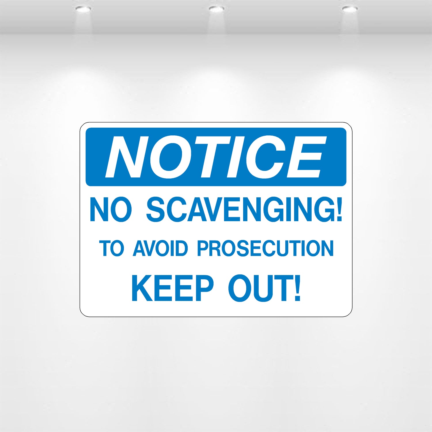 Decal - Notice No Scavenging