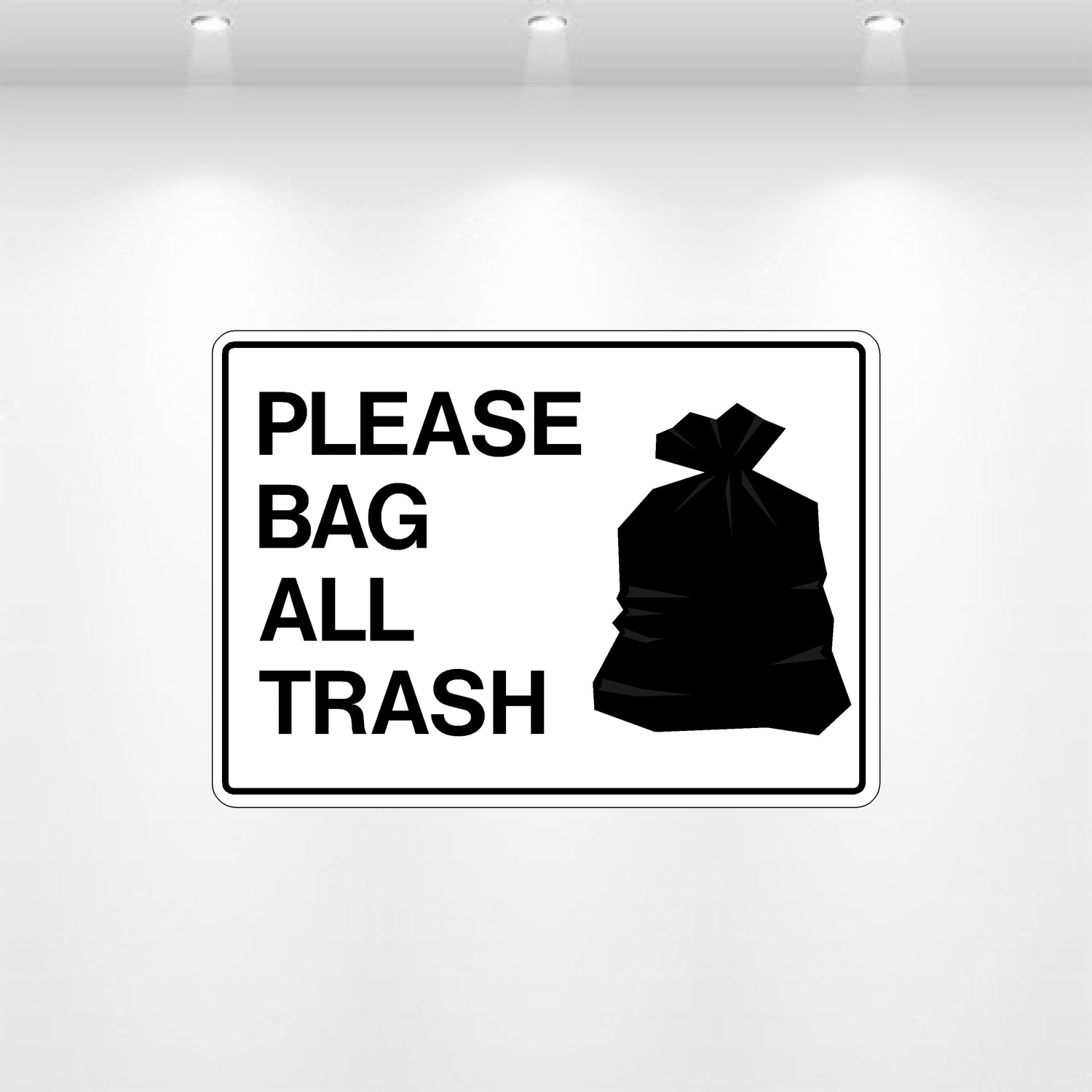 Decal - Please Bag All Trash