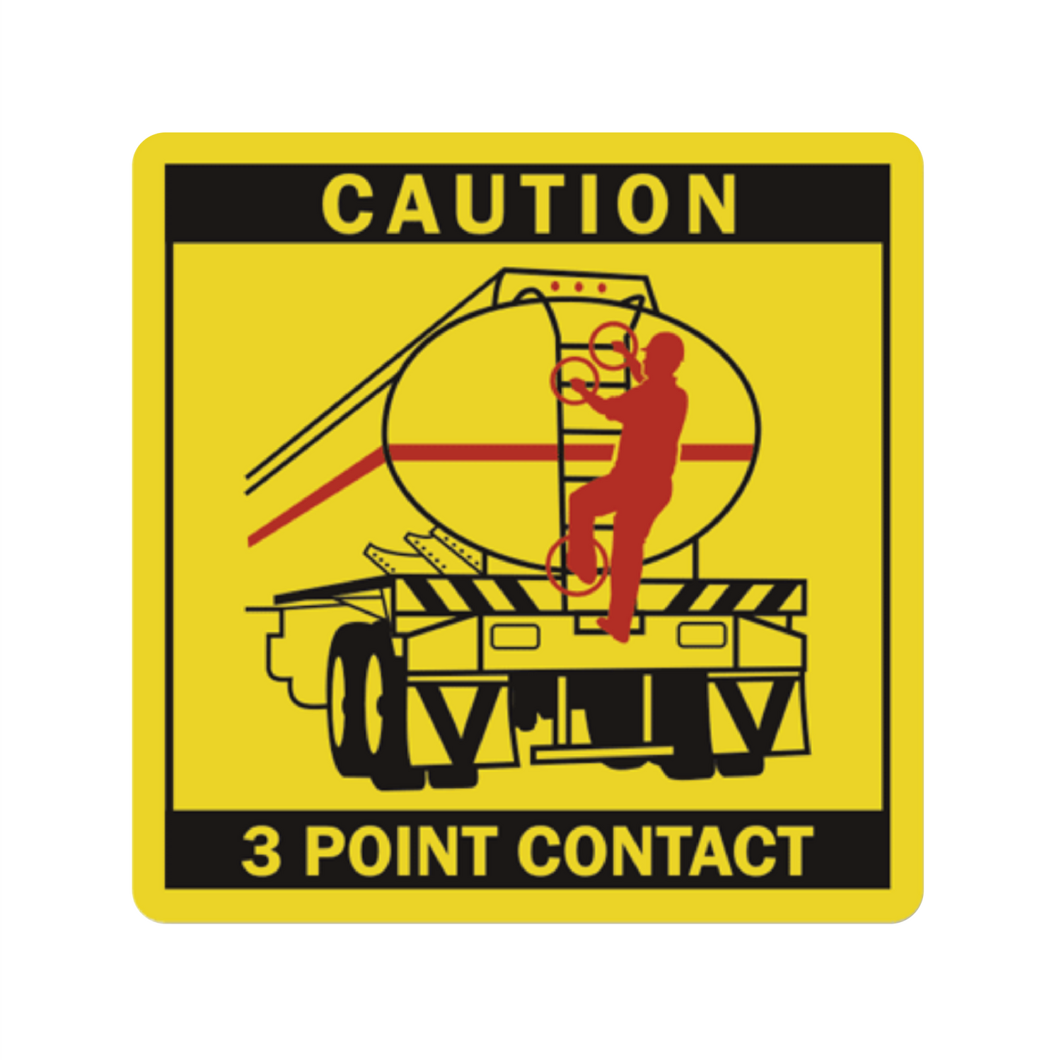 Decal - 3 Point Contact, Ladder