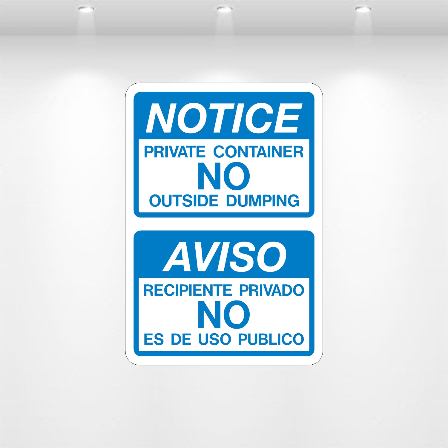 Decal - Bilingual Private Container