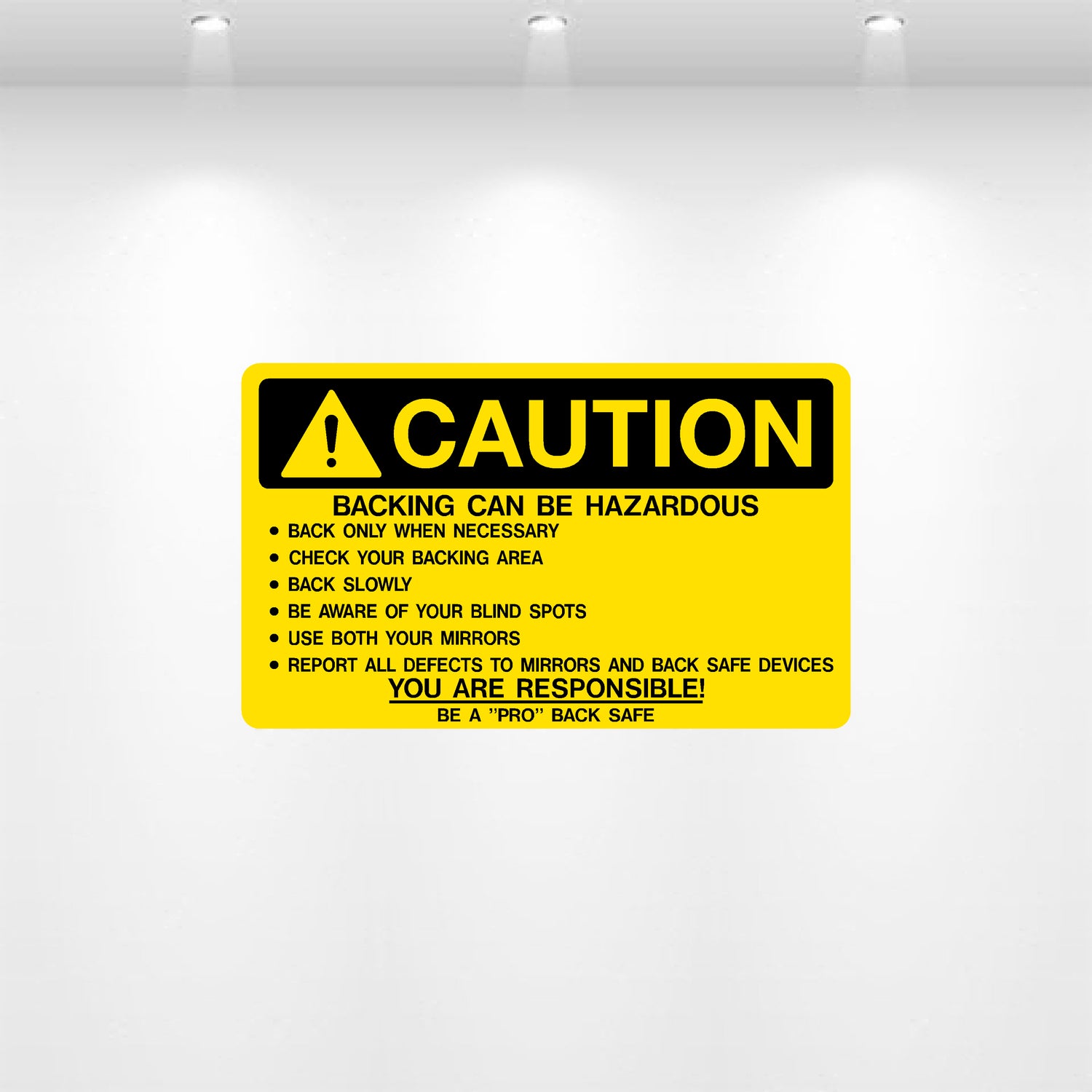 Decal - Caution Backing Can be Hazardous