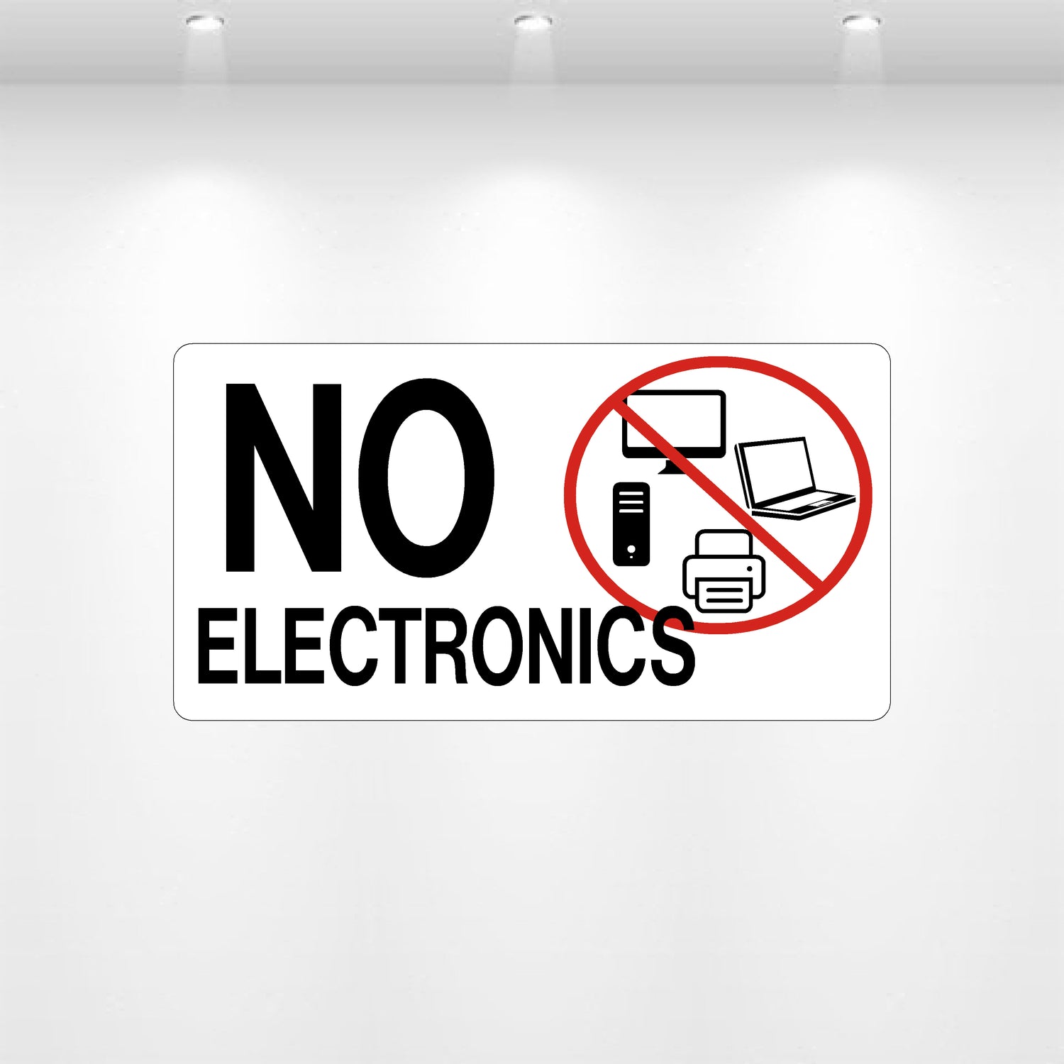 Decal - No Electronics