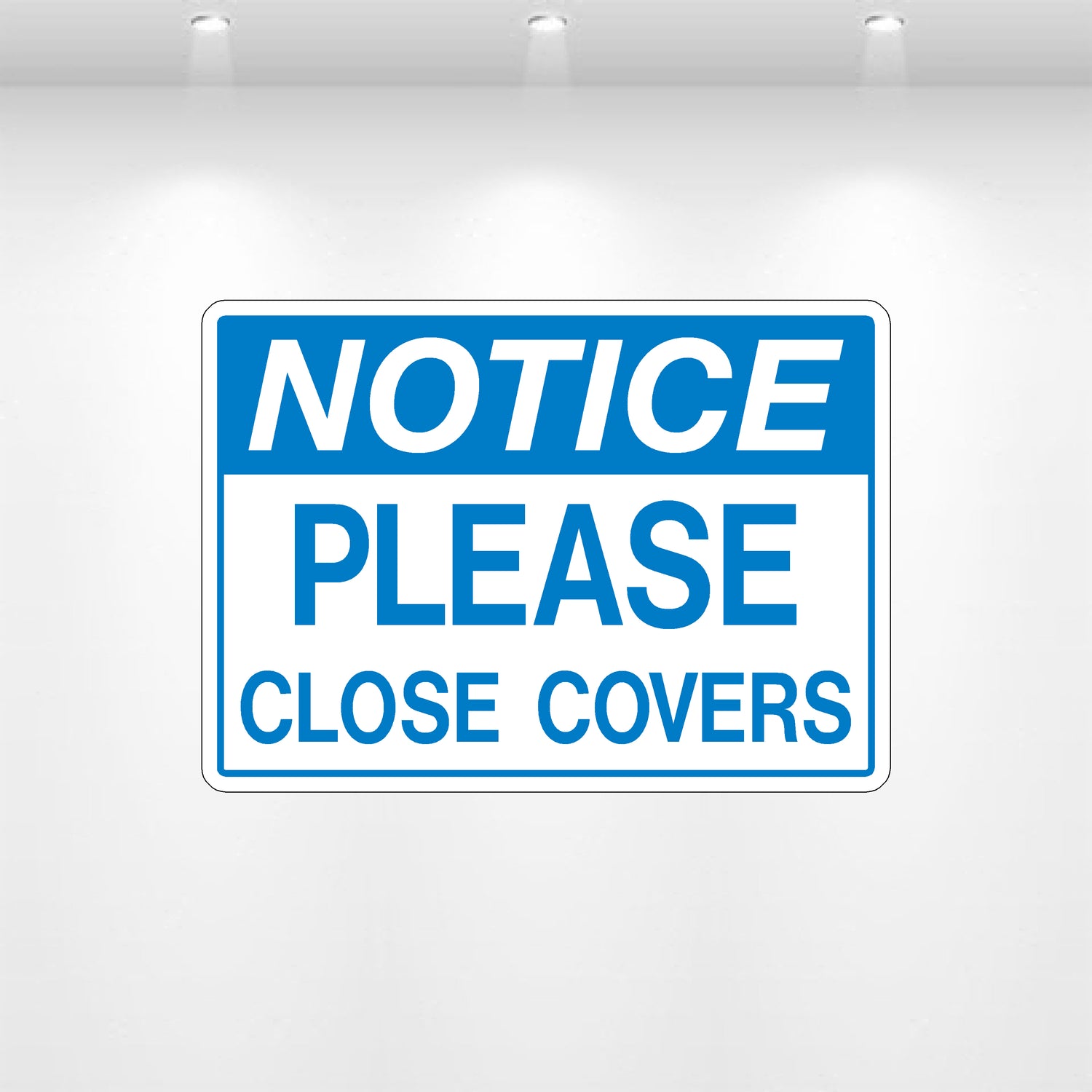 Decal - Please Close Covers