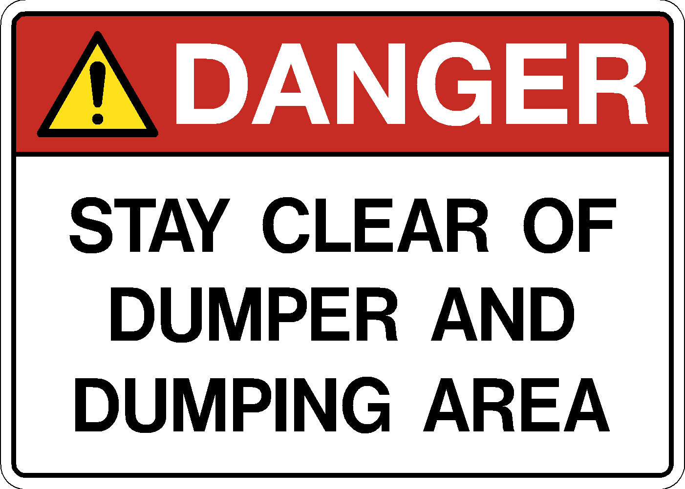 Decal - Stay Clear of Dumpster