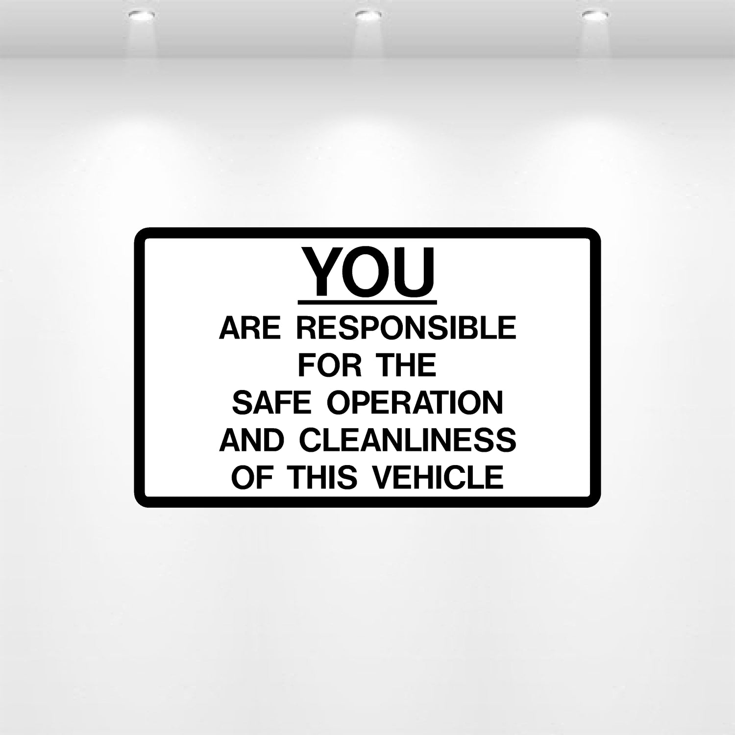 Decal - You Are Responsible For Safe Operation