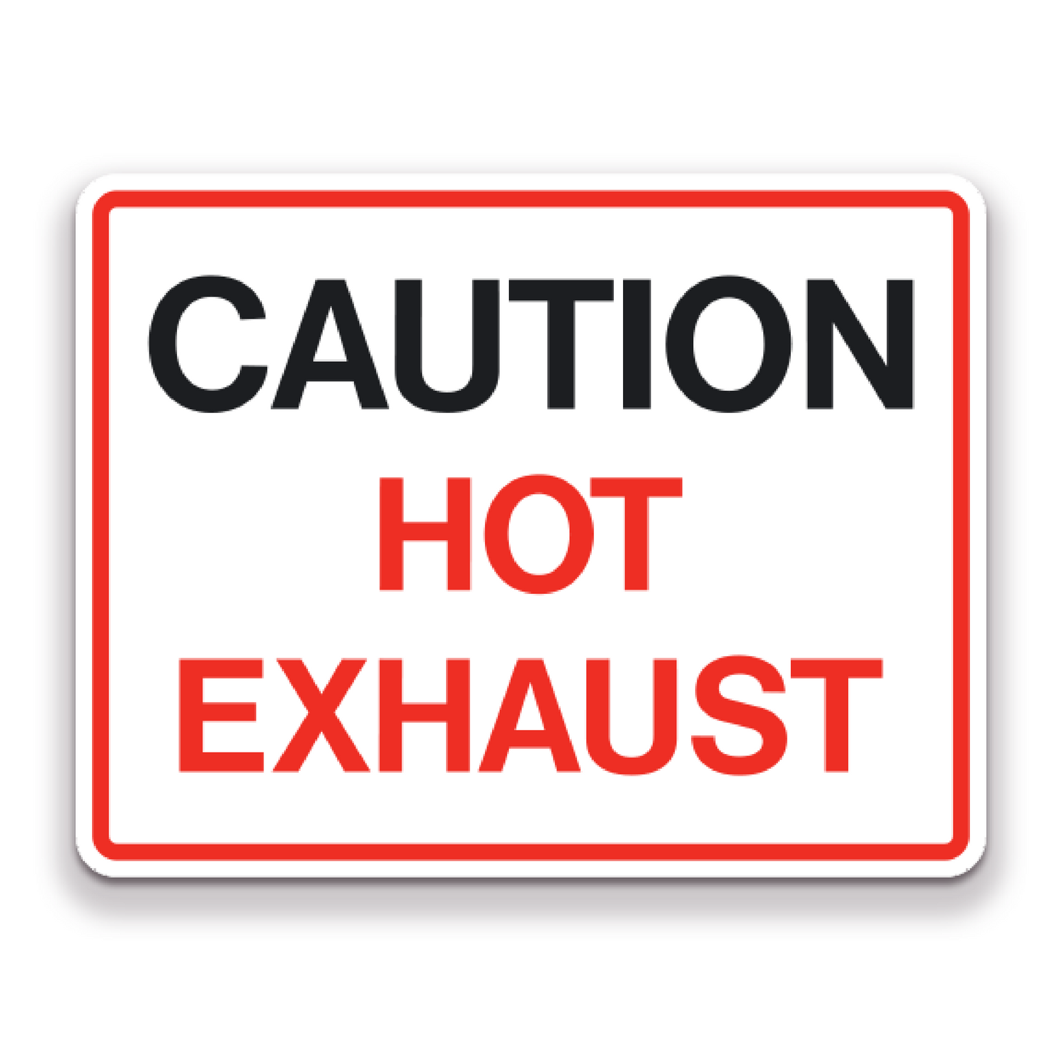 Decal - Caution Hot Exhaust