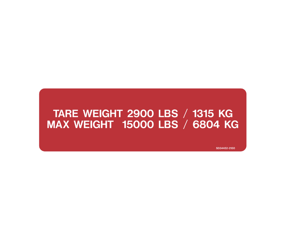 Decal - Max Weight