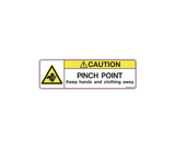 Decal - Caution, Pinch Point