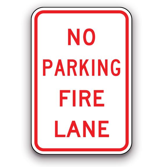 Sign - No Parking Fire Lane