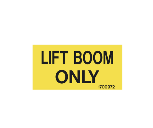 Decal - Lift Boom Only