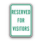 Sign - Reserved for Visitors