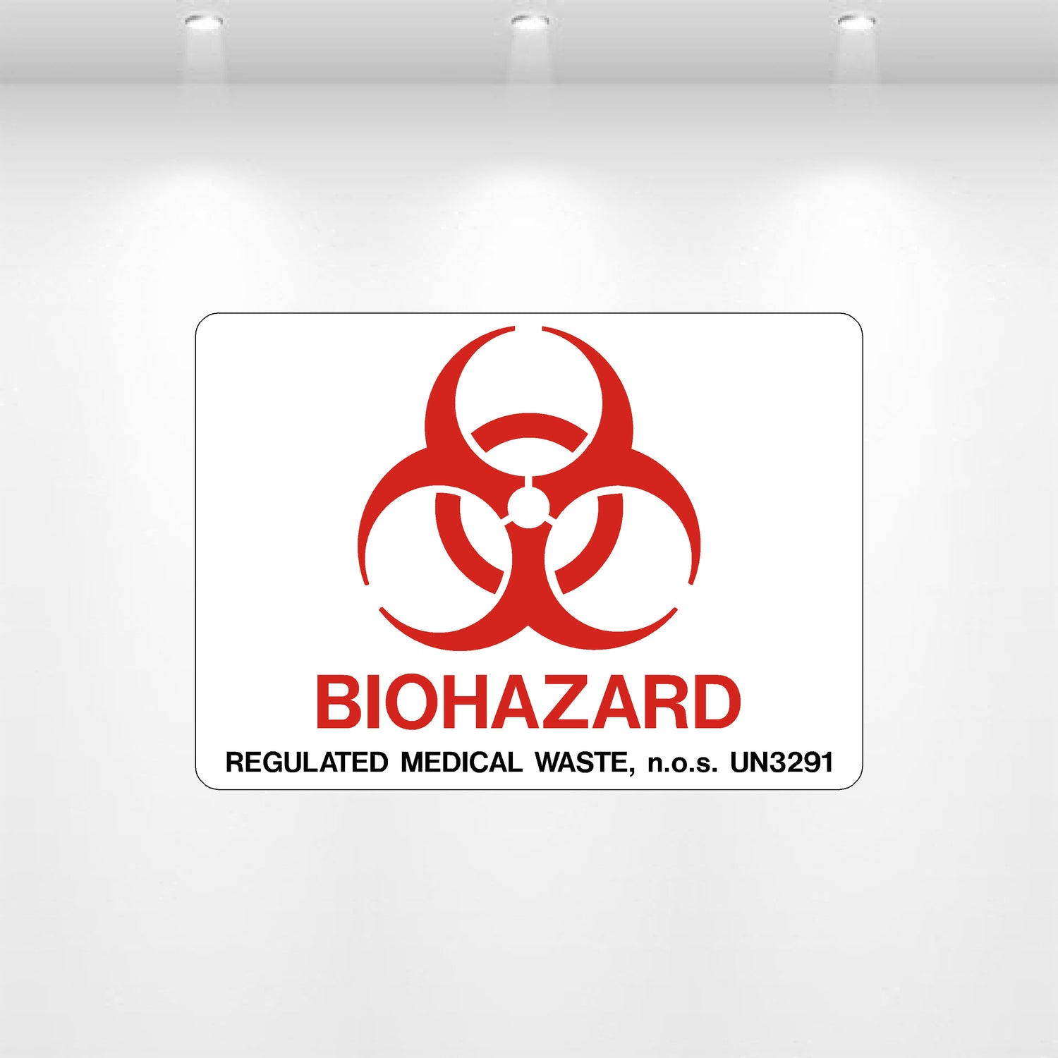 Decal - Biohazard Regulated Medical Waste