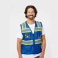 Customizable Blue Safety Vest