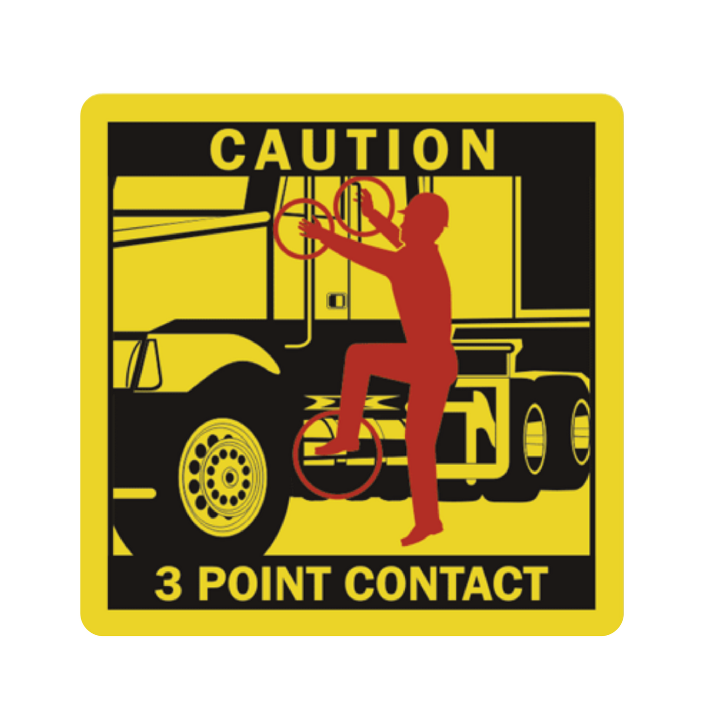 Decal - 3 Point Contact | Safety Decals