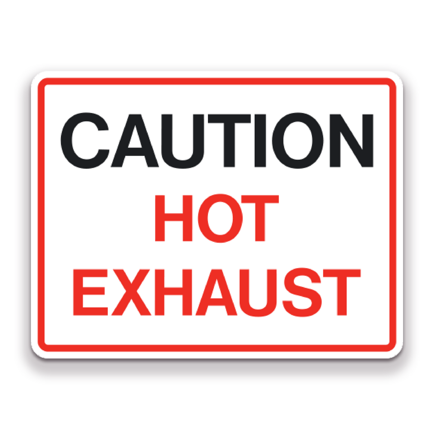 Decal - Caution Hot Exhaust | Safety Decals