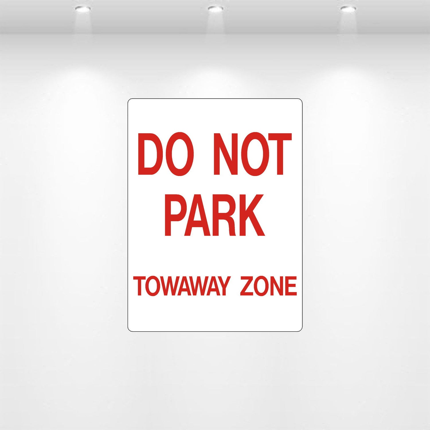 Decal - Do Not Park, Red Font, Plain | Safety Decals