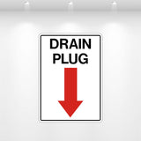 Decal - Drain Plug | Safety Decals