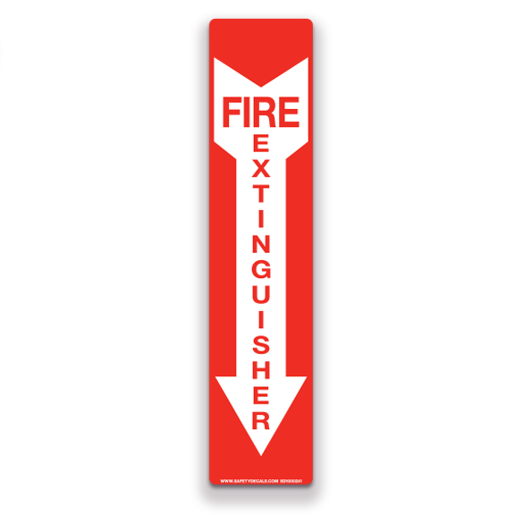 Decal - Fire Extinguisher Arrow | Safety Decals