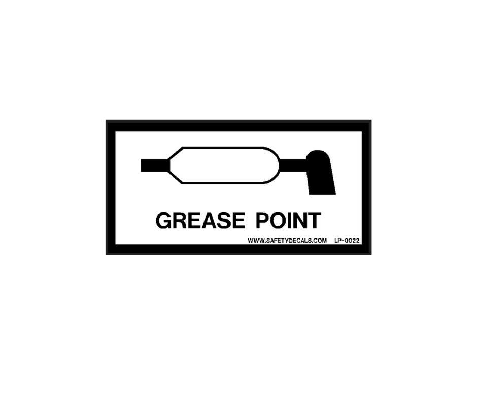 Decal - Grease Point | Safety Decals