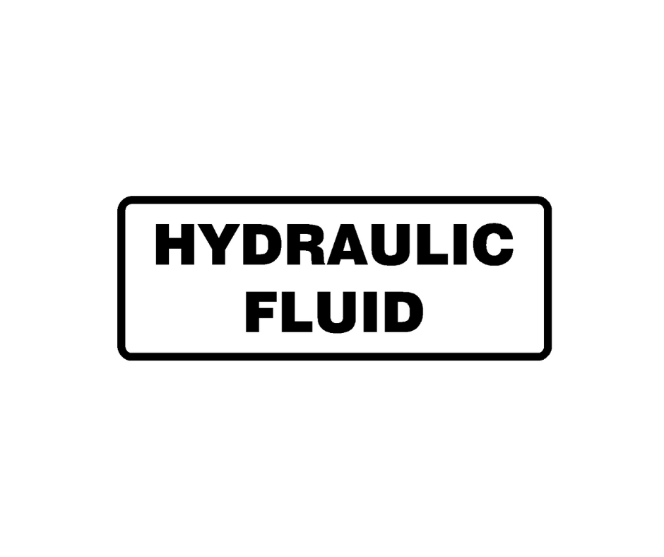 Decal - Hydraulic Fluid | Safety Decals