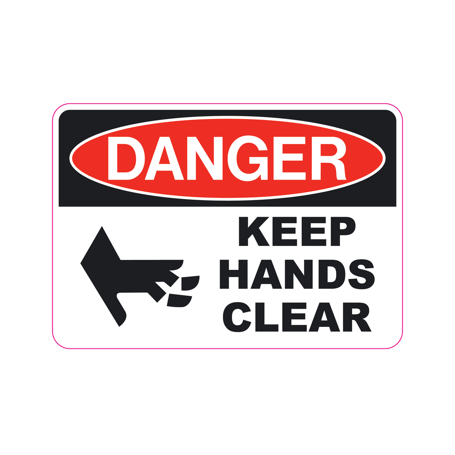 Decal - Keep Hands Clear | Safety Decals