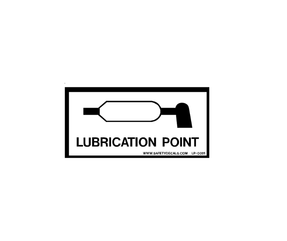 Decal - Lubrication Point | Safety Decals