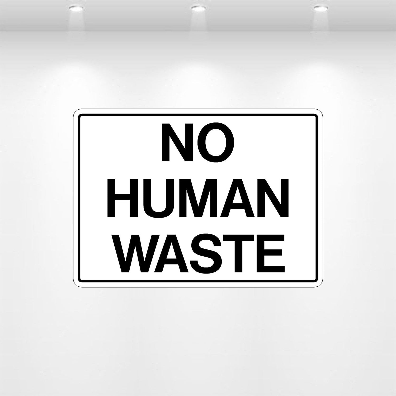 Decal - No Human Waste | Safety Decals