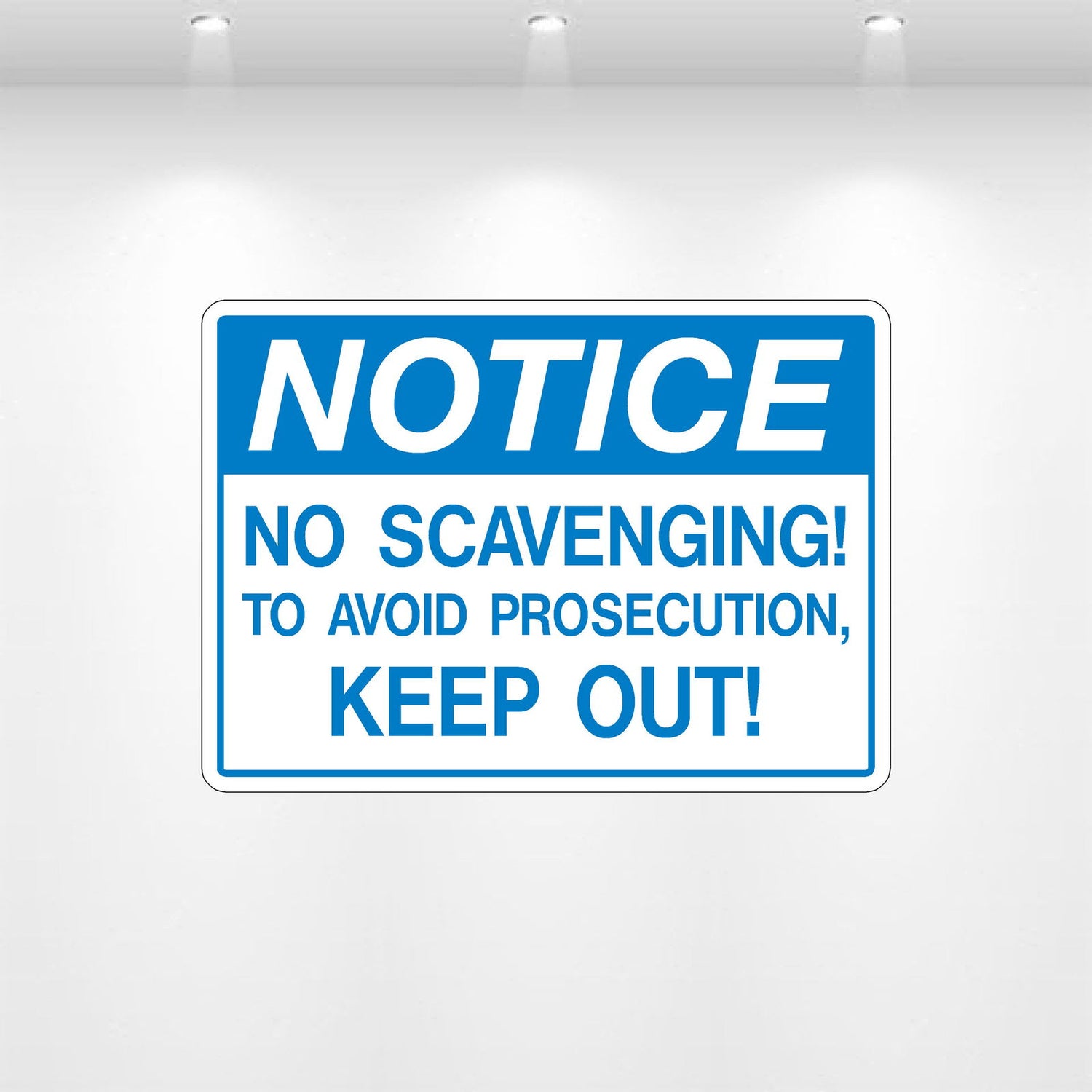 Decal - No Scavenging | Safety Decals