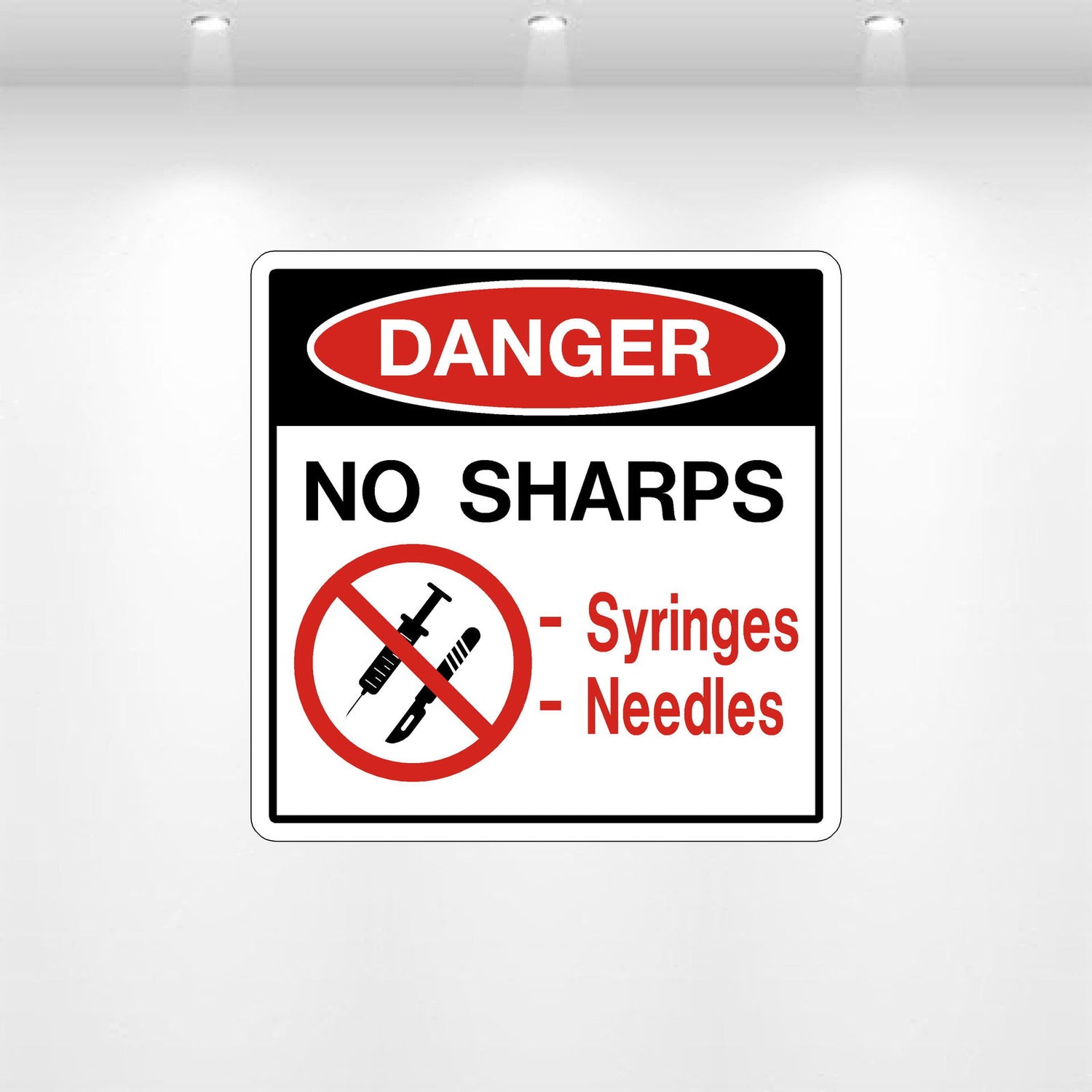 Decal - No Sharps | Safety Decals