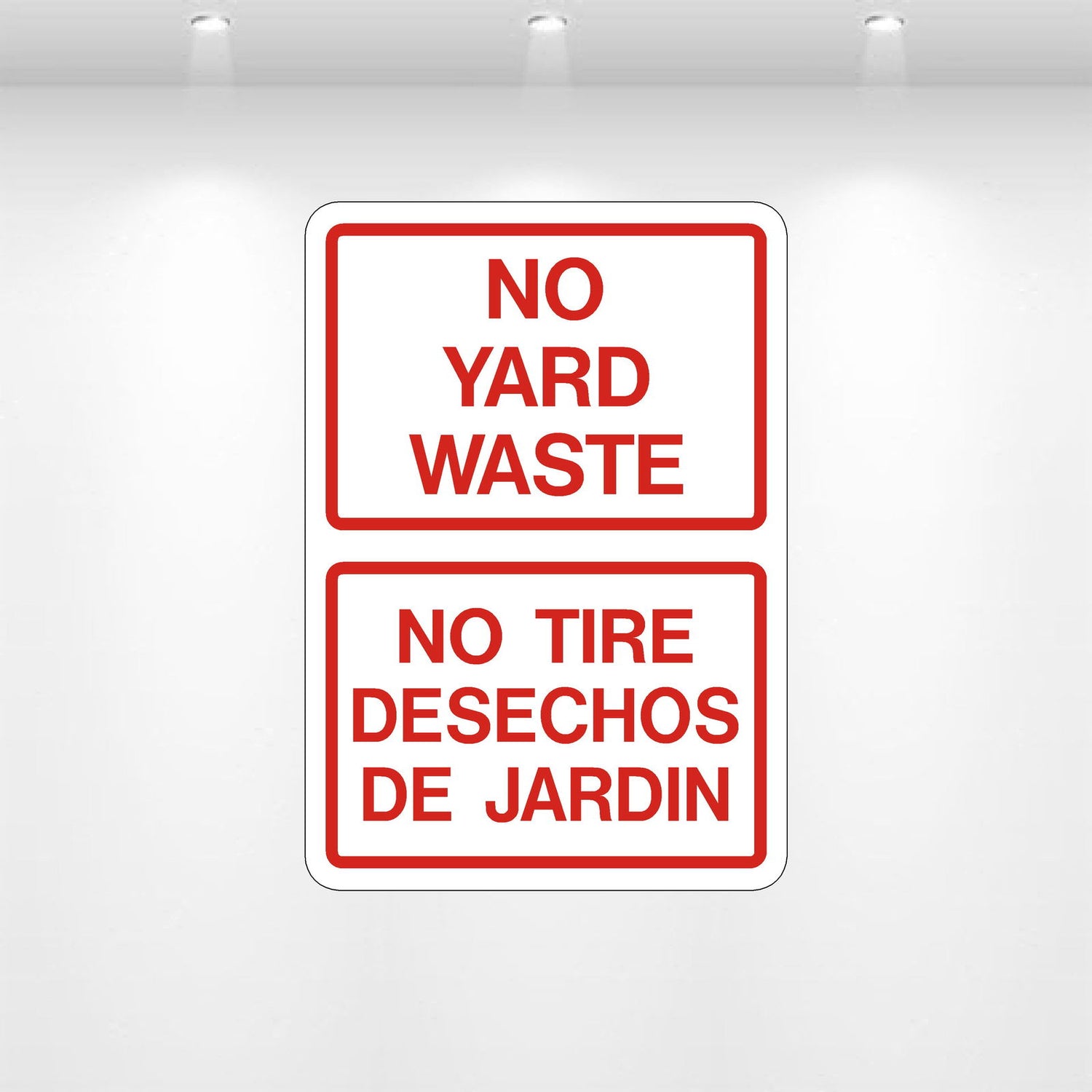 Decal - No Yard Waste | Safety Decals