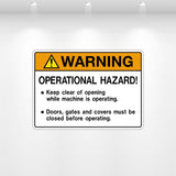 Decal - Operational Hazard | Safety Decals