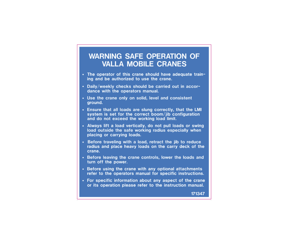 Decal - Safe Operations | Safety Decals