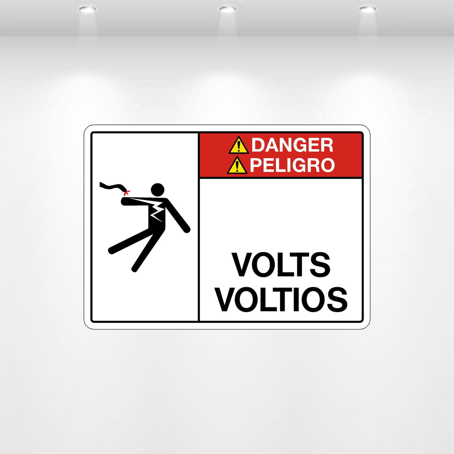 Decal - Volts Blank | Safety Decals