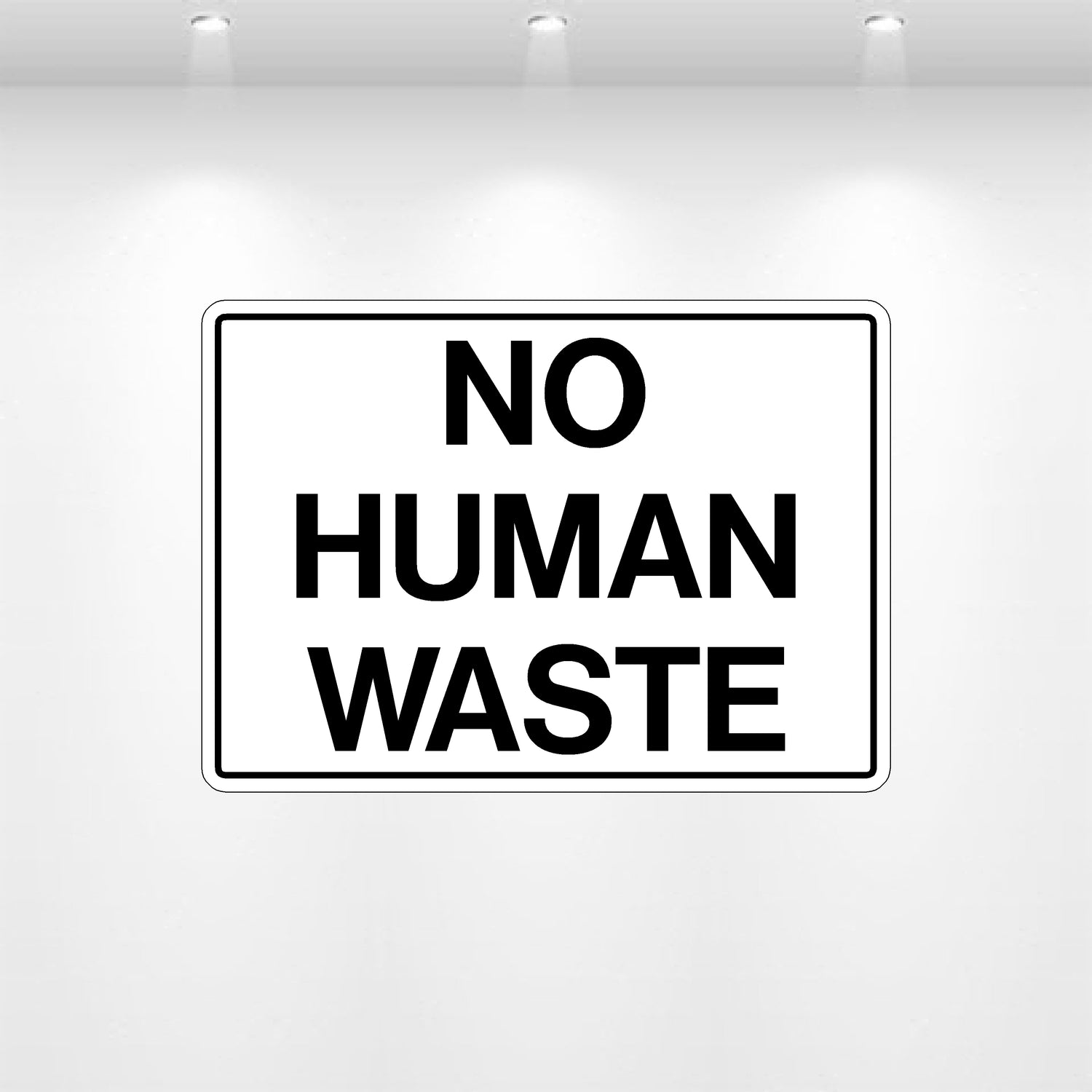 Decal - No Human Waste