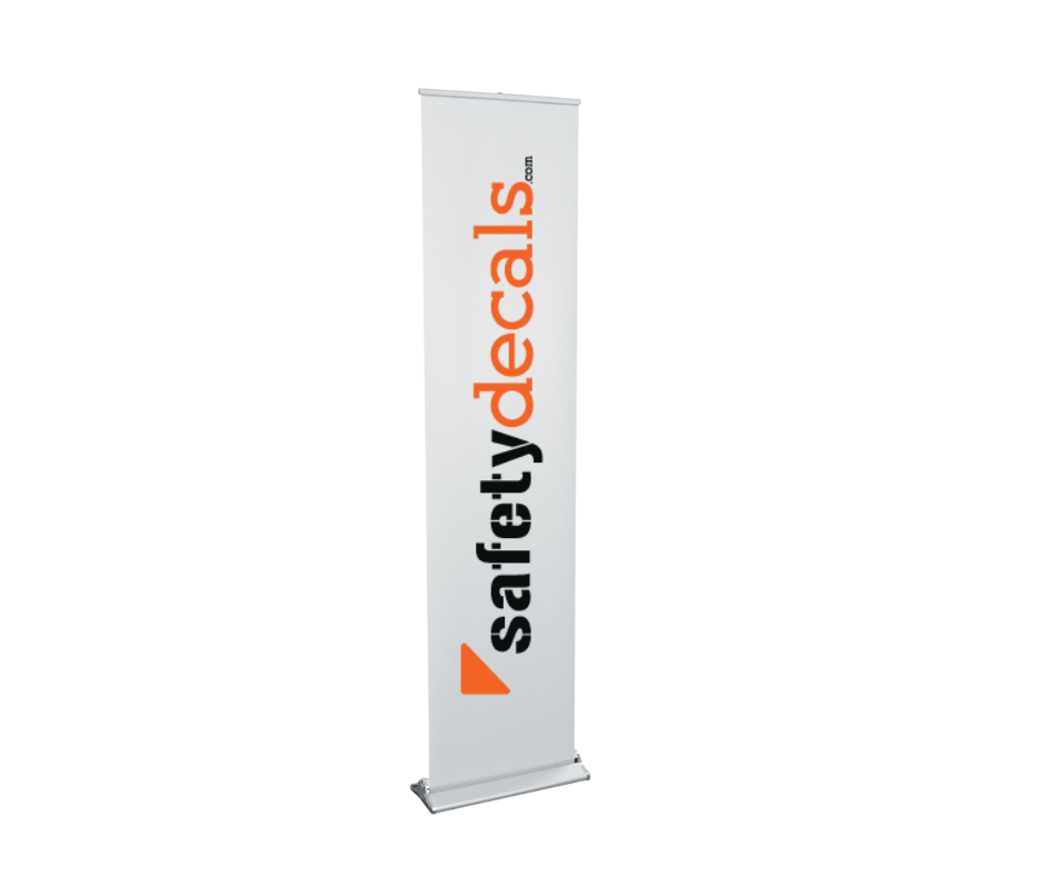 Rectractable Banner with Stand | Safety Decals