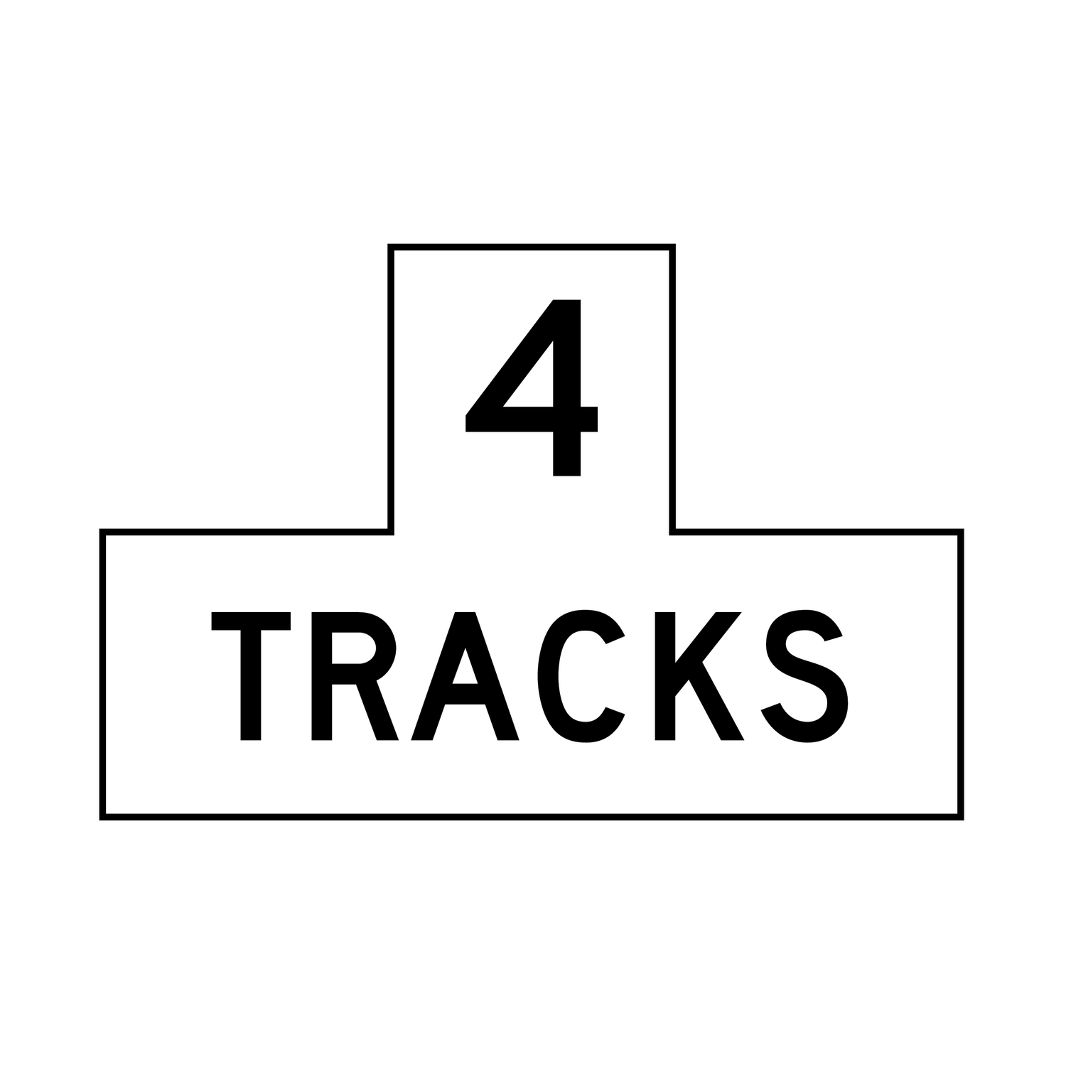 Reflective Sign - Railroad Crossing Tracks