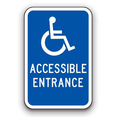 Sign - Handicapped Accessible Entrance | Safety Decals