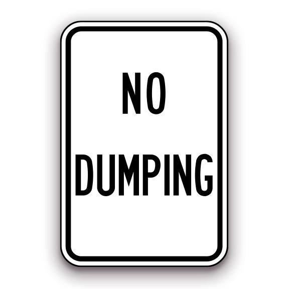 Sign - No Dumping | Safety Decals