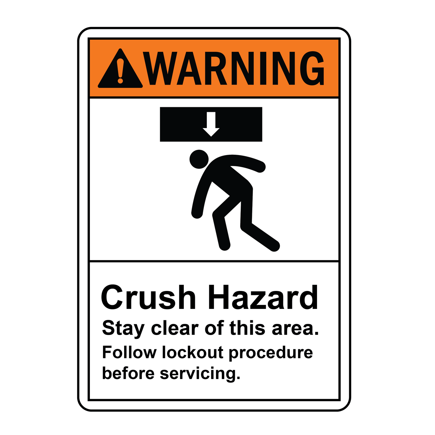 Decal - Crush Hazard