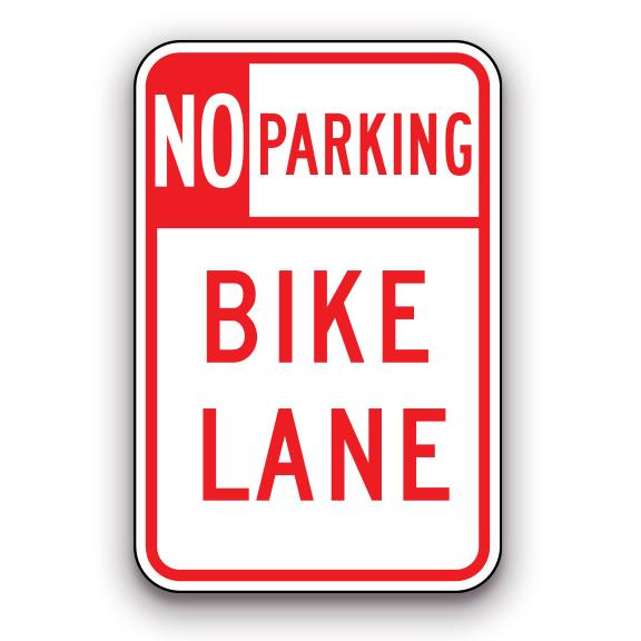 Sign - No Parking Bike Lane