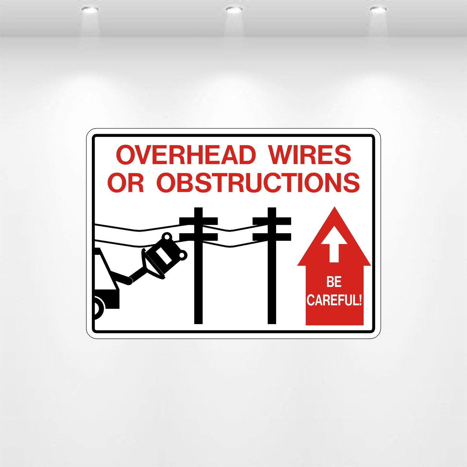 Decal - Overhead Wires or Obstructions