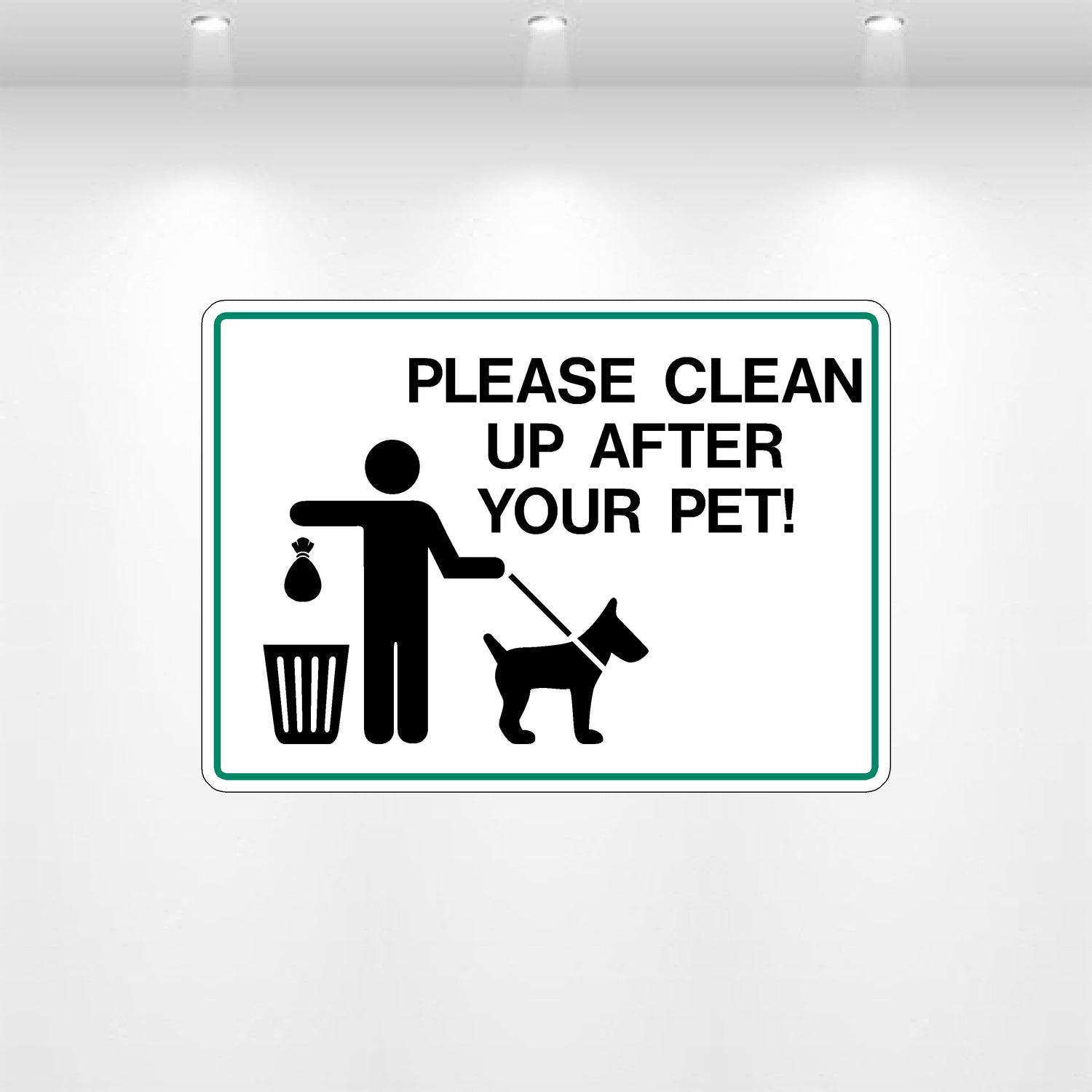 Decal - Please Clean up After Your Pet