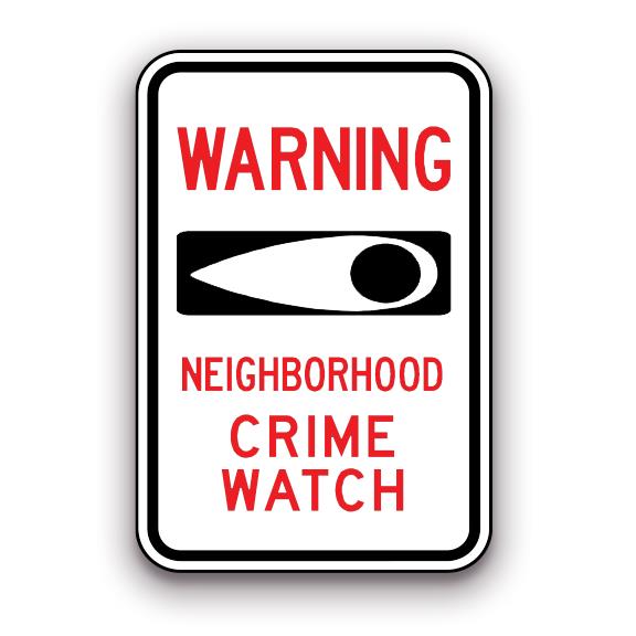 Sign - Warning Neighborhood Crime Watch