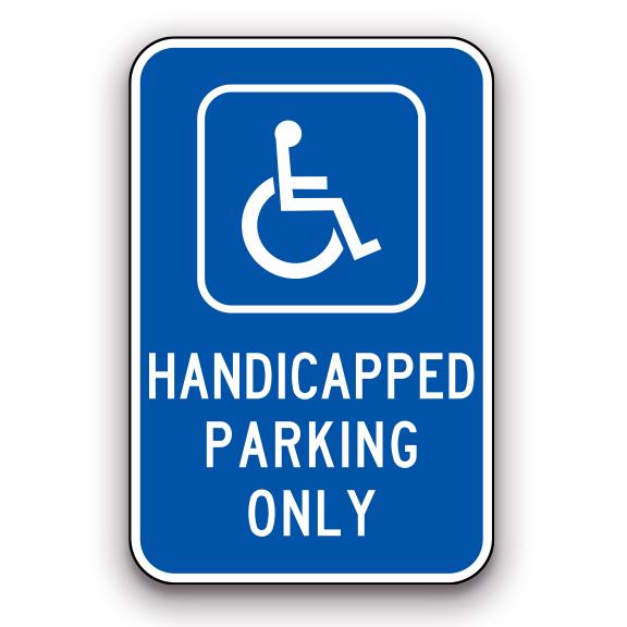 Sign - Handicapped Parking Only